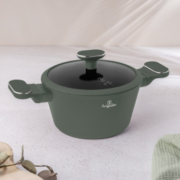 Garnek z pokrywką 20 cm Matte Green Collection BerlingerHaus BH-8200