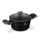 Garnek z pokrywką 20cm Fashion TV FTV-0037 Matte Black- Rose Gold