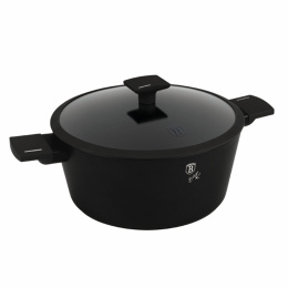 Garnek z pokrywką 28 cm Matte Black Collection BerlingerHaus BH-8189