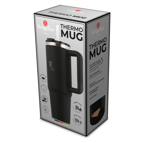 Kubek termiczny 1L BerlingerHaus Matte Black Collection BH-8833 Kubek termiczny 1L BerlingerHaus Matte Black Collection BH-8833