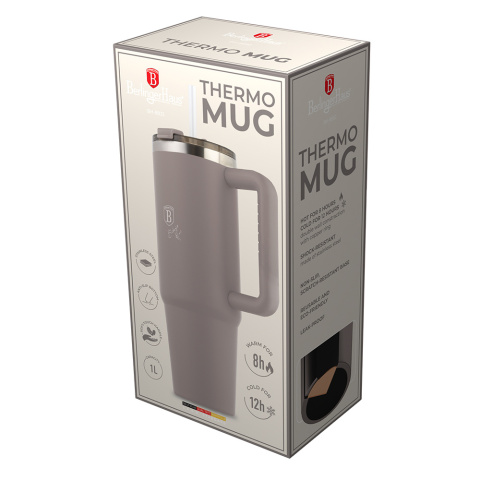 Kubek termiczny 1L BerlingerHaus Taupe Collection BH-8832 Kubek termiczny 1L BerlingerHaus Taupe Collection BH-8832