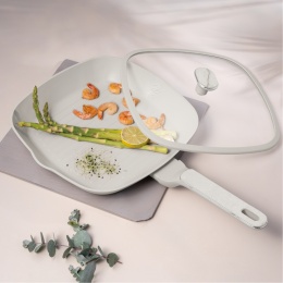 Patelnia grillowa z pokrywką 28 cm BerlingerHaus Sahara Marble BH-8393