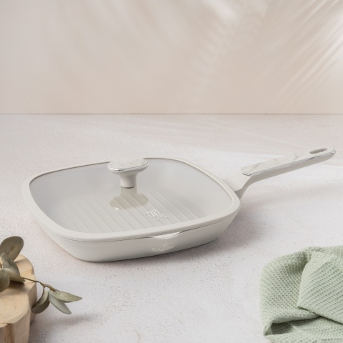 Patelnia grillowa z pokrywką 28 cm BerlingerHaus Sahara Marble BH-8393 Patelnia grillowa z pokrywką 28 cm BerlingerHaus Sahara Marble BH-8393