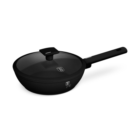 Patelnia z pokrywką 24cm BerlingerHaus Matte Black BH-8179 Patelnia z pokrywką 24cm BerlingerHaus Matte Black BH-8179