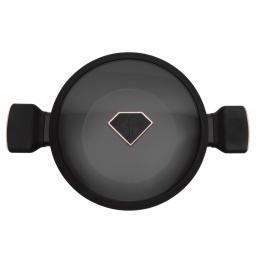 Wok z pokrywką 30 cm Fashion TV FTV-0032 Matte Black-Rose Gold