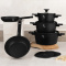 Zestaw 10-el garnki i patelnie BerlingerHaus BH-8197 Matte Black Collection