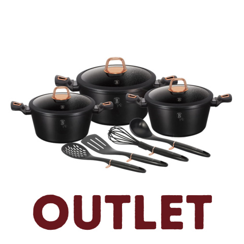 Zestaw 10 elementów garnki, akcesoria BerlingerHaus BH-6154 Black Rose | OUTLET Zestaw 10 elementów garnki, akcesoria BerlingerHaus BH-6154 Black Rose | OUTLET