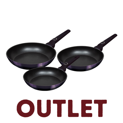 Zestaw 3 patelni BerlingerHaus BH-7103 Purple Eclipse | OUTLET Zestaw 3 patelni BerlingerHaus BH-7103 Purple Eclipse | OUTLET