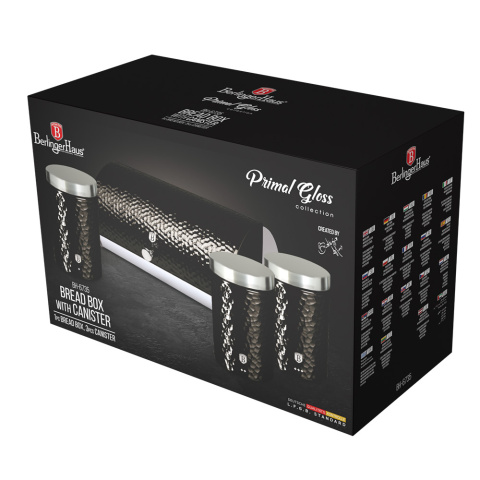Zestaw 3 pojemników i chlebak BerlingerHaus BH-6735 Primal Gloss Zestaw 3 pojemników i chlebak BerlingerHaus BH-6735 Primal Gloss