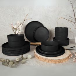Zestaw obiadowy 18 el. BerlingerHaus Matte Black BH-10009