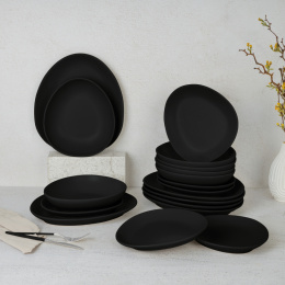 Zestaw obiadowy 18 el. BerlingerHaus Matte Black BH-10021