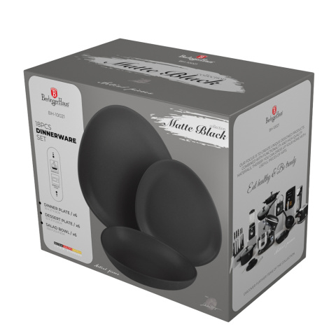 Zestaw obiadowy 18 el. BerlingerHaus Matte Black BH-10021 Zestaw obiadowy 18 el. BerlingerHaus Matte Black BH-10021