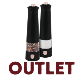 2 szt. Elektryczny młynek do pieprzu i soli BerlingerHaus Black Rose BH-9499 | OUTLET