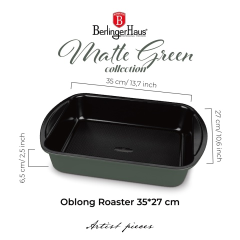 Brytfanna - Forma do pieczenia 35cm Berlinger Haus Matte Green Collection BH-7912