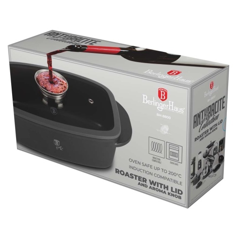 Brytfanna z aromatyzerem 6L BerlingerHaus Antracit BH-8800