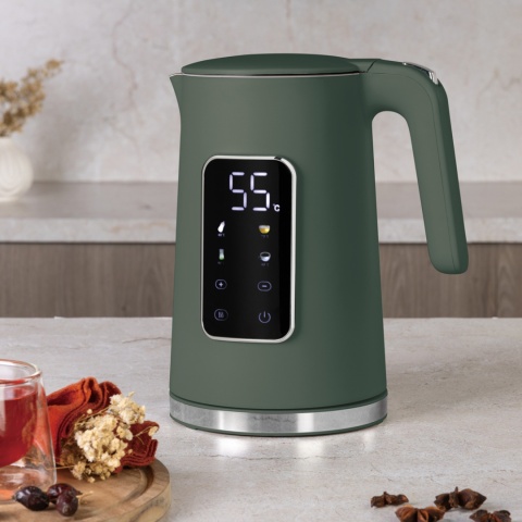 Cyfrowy czajnik elektryczny BerlingerHaus Matte Green Collection BH-9746