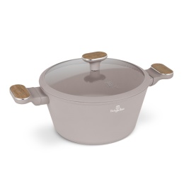Garnek z pokrywką Ø24 cm – BerlingerHaus BH-8339 Taupe Nordic