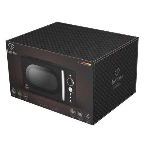 Kuchenka mikrofalowa 20 L FashionTV FTV-0121 Matte Black Rose Gold Kuchenka mikrofalowa 20 L FashionTV FTV-0121 Matte Black Rose Gold