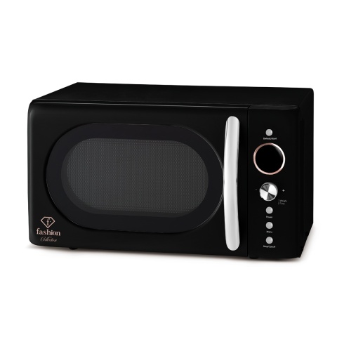Kuchenka mikrofalowa 20 L FashionTV FTV-0121 Matte Black Rose Gold Kuchenka mikrofalowa 20 L FashionTV FTV-0121 Matte Black Rose Gold