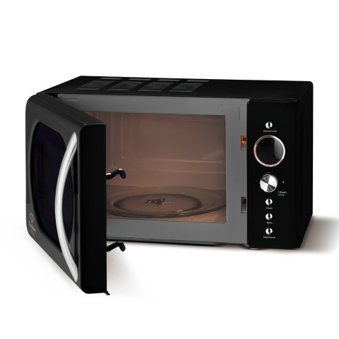 Kuchenka mikrofalowa 20 L FashionTV FTV-0121 Matte Black Rose Gold Kuchenka mikrofalowa 20 L FashionTV FTV-0121 Matte Black Rose Gold
