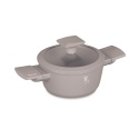 Mini garnek z pokrywką 14 cm BerlingerHaus Taupe Collection BH-8286
