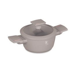 Mini garnek z pokrywką 14 cm BerlingerHaus Taupe Collection BH-8286