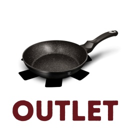 Patelnia 20 cm z powłoką marmurową Berlinger Haus Black Silver BH-1843 | Outlet