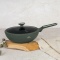 Patelnia Wok z pokrywką 28 cm BerlingerHaus BH-8159 Matte Green