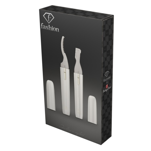 Podgrzewana zalotka do rzęs + golarka elektryczna 2w1 FashionTV FTV-0135 Matte Cream-Gold