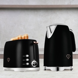 Toster Matte Black Fashion TV by BerlingerHaus FTV-0111