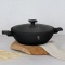 Wok z pokrywką 30 cm Matte Black BerlingerHaus BH-8182