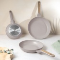 Zestaw 3 Patelni BerlingerHaus BH-8341 Taupe Nordic Collection