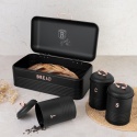 Zestaw 3 pojemników i chlebak Black rose BH-6753
