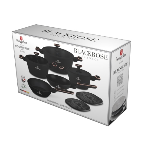 Zestaw garnków 10 el. BerlingerHaus BH-8362 Black Rose Zestaw garnków 10 el. BerlingerHaus BH-8362 Black Rose