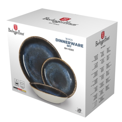 Zestaw obiadowy 18 el. BerlingerHaus BH-10301 Deep Sea Collection
