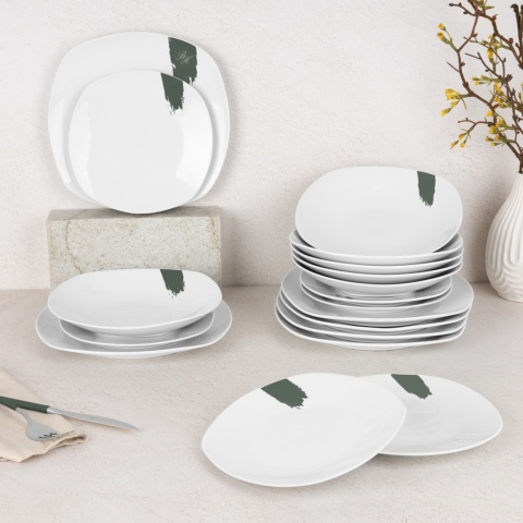 Zestaw obiadowy 18 el. BerlingerHaus Matte Green BH-10205