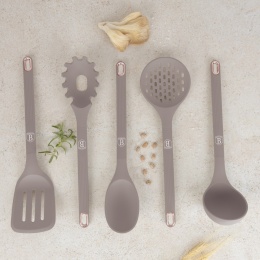 Zestaw przyborów kuchennych na stojaku 5 elementów BerlingerHaus BH-8618 Taupe Collection