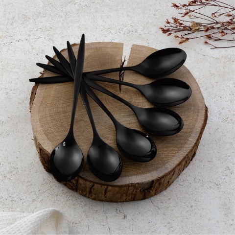 Zestaw sztućców 24 szt. FashionTV FTV-0084 Mirror Black