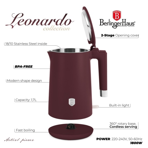 Czajnik elektryczny BerlingerHaus LP-BH-272 Leonardo