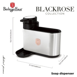 Dozownik do mydła BerlingerHaus BH-8932 Black Rose Collection