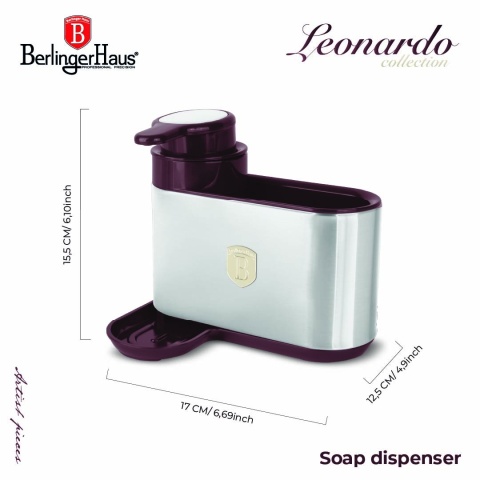 Dozownik kuchenny z uchwytem Leonardo Collection BerlingerHaus BH-8934