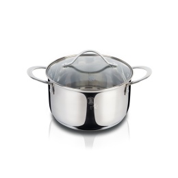 Garnek z pokrywką 16 cm BerlingerHaus BH-6585 Silver Jewellery Collection