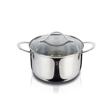 Garnek z pokrywką 16 cm BerlingerHaus BH-6585 Silver Jewellery Collection