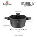 Garnek z pokrywką 24cm BerlingerHaus BH- 8131 | Antracit Collection