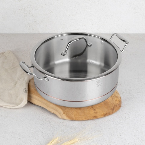 Garnek z pokrywką 28 cm Copper Touch Collection BerlingerHaus BH-8816
