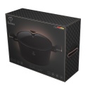 Garnek z pokrywką 28cm Fashion TV FTV-0039 Matte Black- Rose Gold