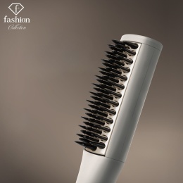 Mini prostujący grzebień do włosów FashionTV FTV-0148 Matte Cream Gold