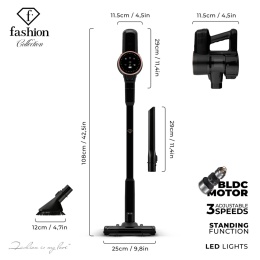 Odkurzacz bezprzewodowy FashionTV FTV-0085 Matte Black Rose Gold