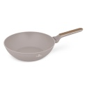 Patelnia Wok 28cm BerlingerHaus BH-8334 Taupe Nordic Collection