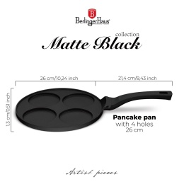 Patelnia do naleśników 26cm | Pancakes BerlingerHaus Black Rose BH-7795